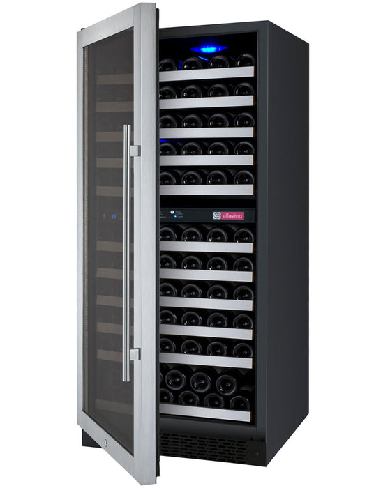 Allavino - 24"  121-Bottle Dual-Zone FlexCount II Tru-Vino Wine Cooler (AO VSWR121)