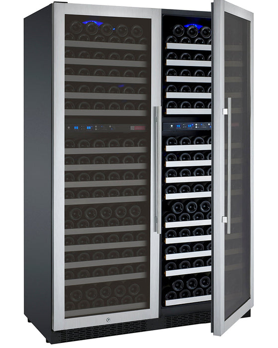 Allavino - 47" 344-Bottle Four-Zone Side by Side Wine Cooler (BF 2X-VSWR172) FlexCount II Tru-Vino