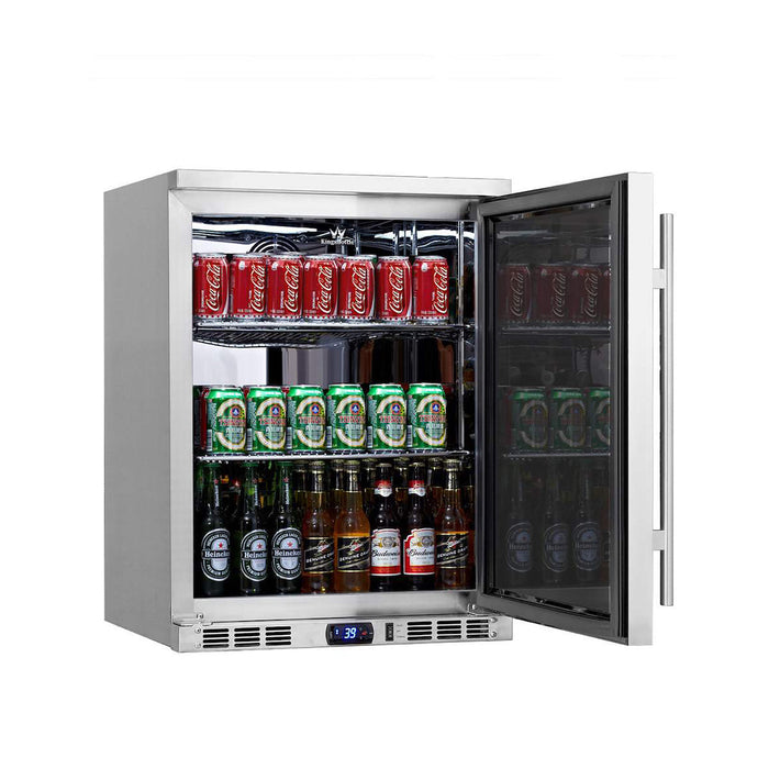 KingsBottle - 24" Outdoor Built-in/Freestanding Stainless Steel Beverage Center (KBU55ASD)