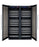 Allavino - 47"  354-Bottle Dual-Zone Wine Cooler (BF 2X-VSWR177) FlexCount II Tru-Vino Side by Side, Black/Stainless Steel Door