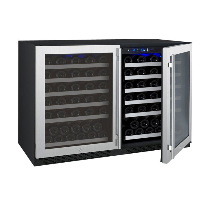 Allavino - 47" 112-Bottle Dual-Zone Wine Cooler (BF 2X-VSWR56) FlexCount II Side by Side