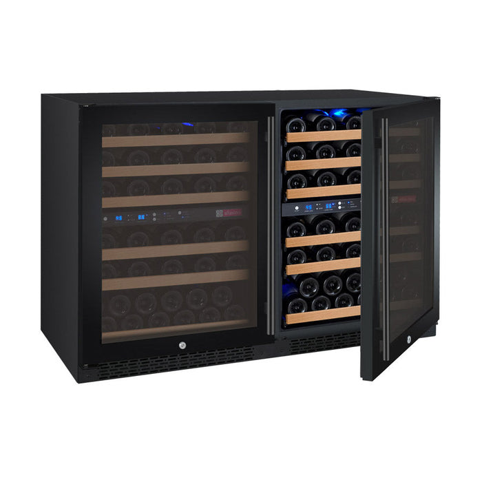 Allavino - 47" 112-Bottle Four-Zone Wine Cooler (BF 2X-VSWR56) - FlexCount II Tru-Vino Side by Side