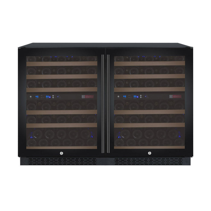 Allavino - 47" 112-Bottle Four-Zone Wine Cooler (BF 2X-VSWR56) - FlexCount II Tru-Vino Side by Side