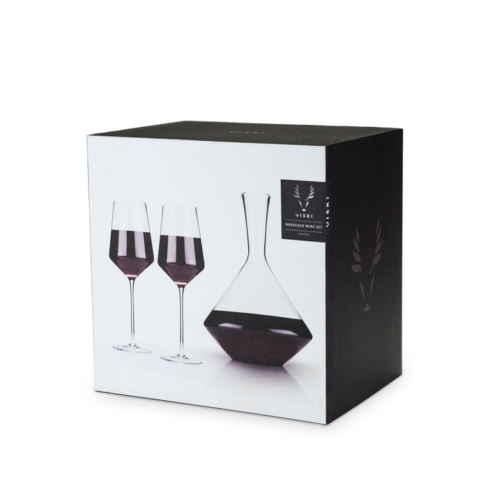 3-Piece Angled Crystal Bordeaux Set by Viski® (5208)