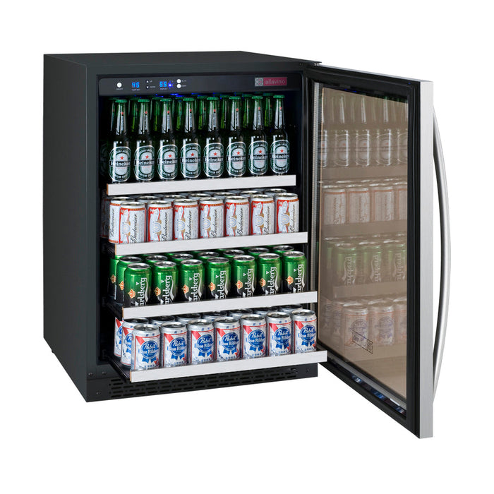 Allavino - 24"  FlexCount II Tru-Vino Beverage Center in Stainless Steel & Glass Door (AO VSBC24)