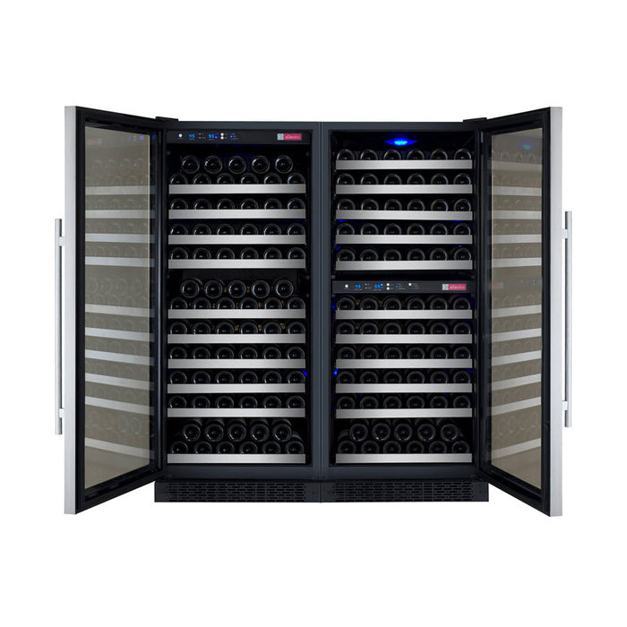 Allavino -  47" 249-Bottle Three-Zone FlexCount II Tru-Vino Side by Side Stainless Steel Wine Cooler (BF 3Z-VSWR2128-S20)