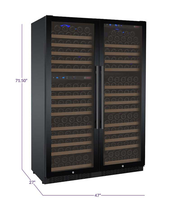 Allavino - 47" 349-Bottle Three-Zone Side by Side Wine Cooler (BF 3Z-VSWR7772) -  FlexCount II Tru-Vino