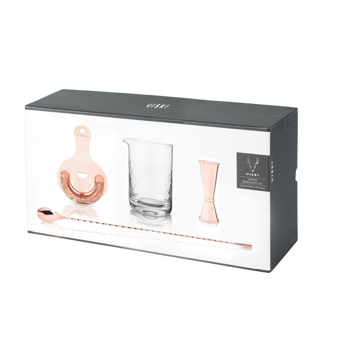 4-Piece Copper Mixologist Barware Set by Viski® (5427)