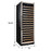 Smith & Hanks - 24" 166-Bottle Single-Zone Glass Door Wine Cooler (RE100003)