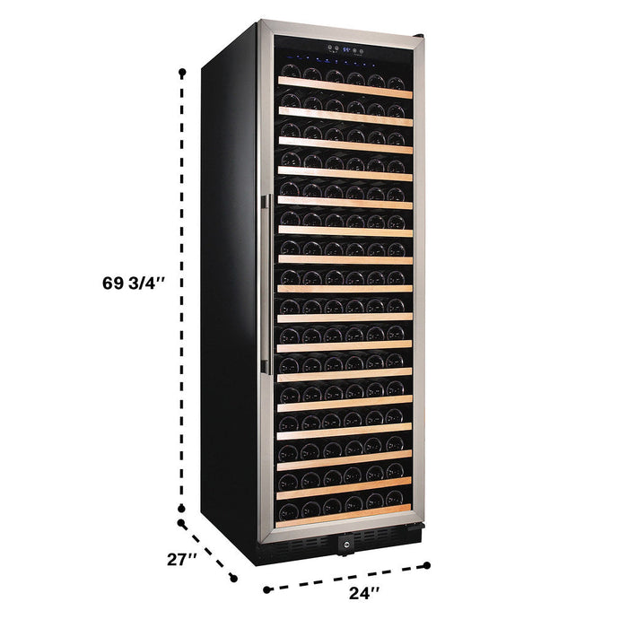 Smith & Hanks - 24" 166-Bottle Single-Zone Glass Door Wine Cooler (RE100003)