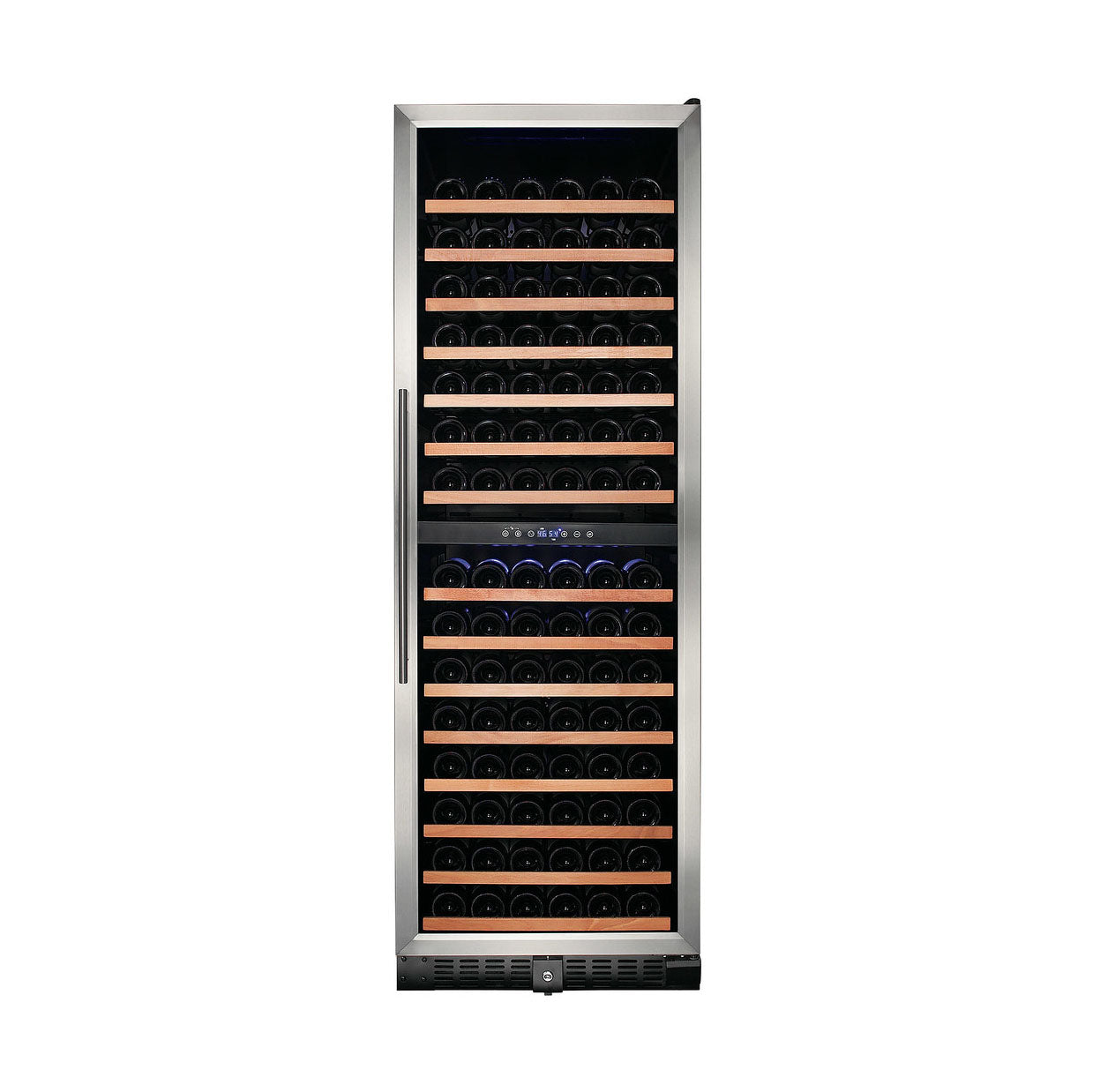 Smith & Hanks - 24" 166-Bottle Dual-Zone Wine Cooler Stainless Steel Trim Glass Door (RE100004)