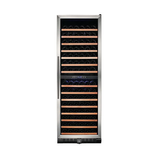 Smith & Hanks - 24" 166-Bottle Dual-Zone Wine Cooler Stainless Steel Trim Glass Door (RE100004)