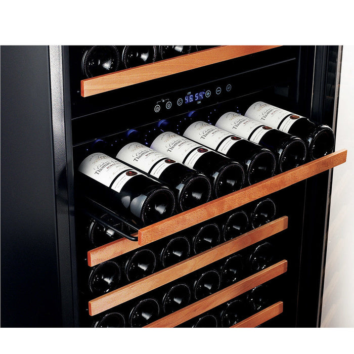 Smith & Hanks - 24" 166-Bottle Dual-Zone Wine Cooler Stainless Steel Trim Glass Door (RE100004)