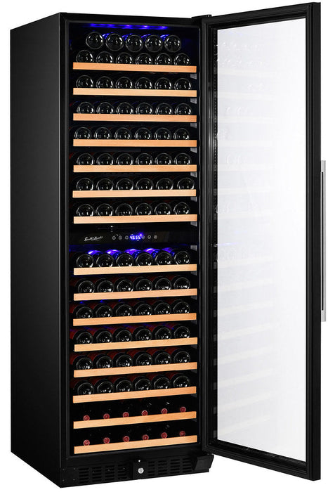 Smith & Hanks - 24" 166-Bottle Dual-Zone Glass Door Built-in/Freestanding Wine Cooler (RE100017)