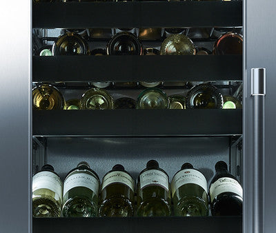 Perlick - 24" 94-Bottle Single-Zone Built-in Stainless Steel Wine Cooler (CR24W-1)