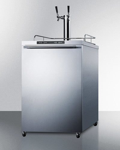 Summit - 24"  Dual-Tap Stainless Steel Outdoor Kegerator (SBC635MOSHHTWIN)