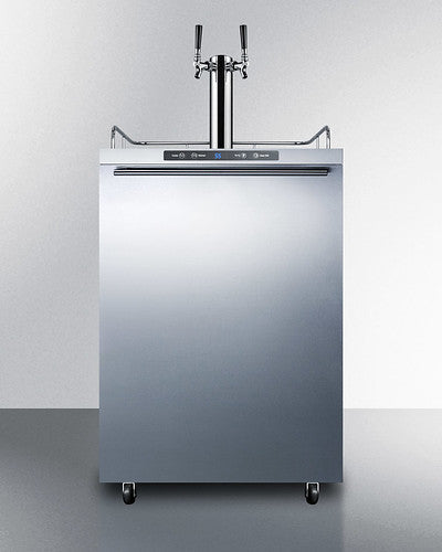 Summit - 24"  Dual-Tap Stainless Steel Outdoor Kegerator (SBC635MOSHHTWIN)