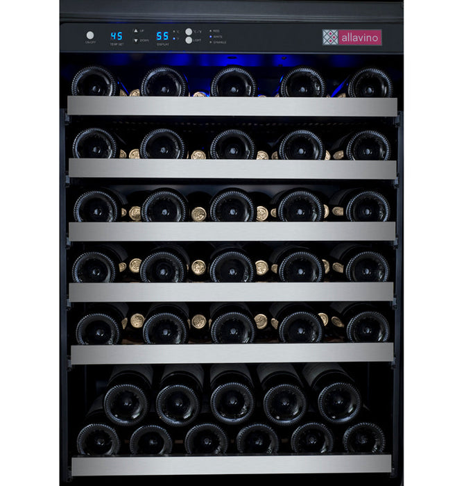 Allavino - 47" 112-Bottle Dual-Zone Wine Cooler (BF 2X-VSWR56) FlexCount II Side by Side