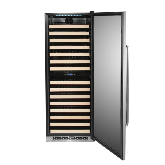 Whynter - 24" 164-Bottle Dual-Zone Stainless Steel Wine Cooler (BWR-1642DZ)