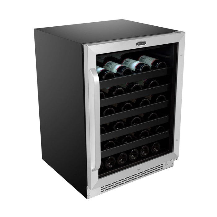 Whynter - 24" 46-Bottle Single-Zone Built-in Undercounter Stainless Steel Wine Cooler (BWR-408SB)