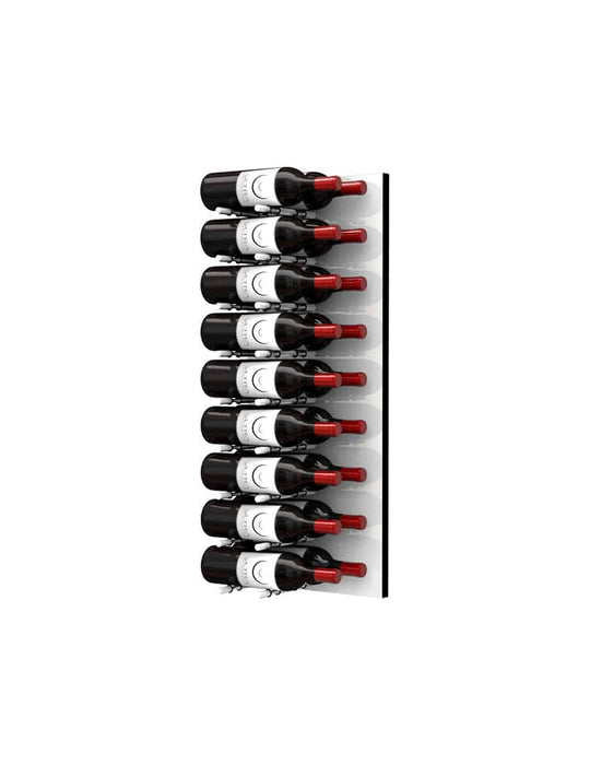 Ultra Wine Racks Fusion HZ Label-Out Wine Wall White Acrylic (3 Foot) w/ LED Option