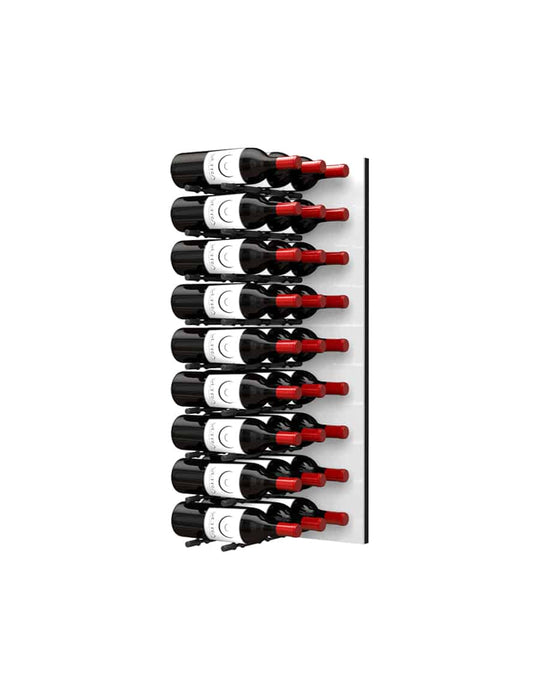 Ultra Wine Racks Fusion HZ Label-Out Wine Wall White Acrylic (3 Foot) w/ LED Option