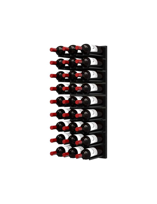 Ultra Wine Racks Fusion ST Cork-Out Wine Wall Black Acrylic (3 Foot) w/ LED Option