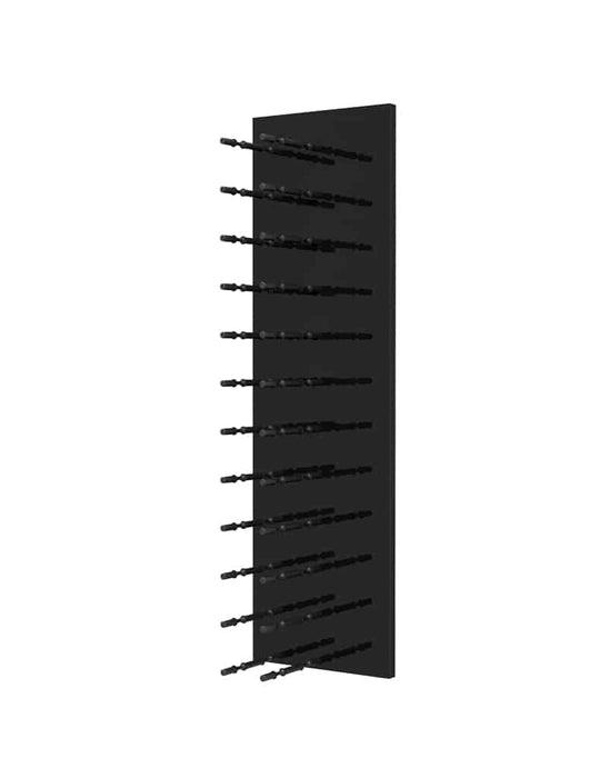 Ultra Wine Racks Fusion HZ Label-Out Wine Wall Black Acrylic (4 Foot) w/ LED Option