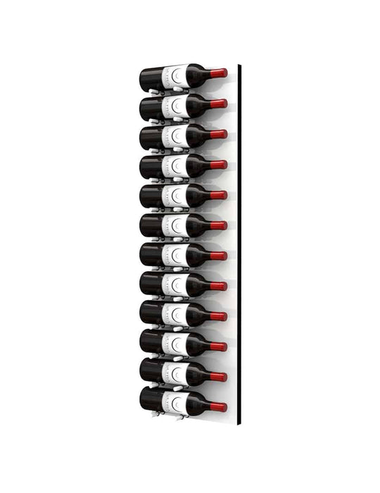 Ultra Wine Racks Fusion HZ Label Out Wine Wall White Acrylic (4 Foot)