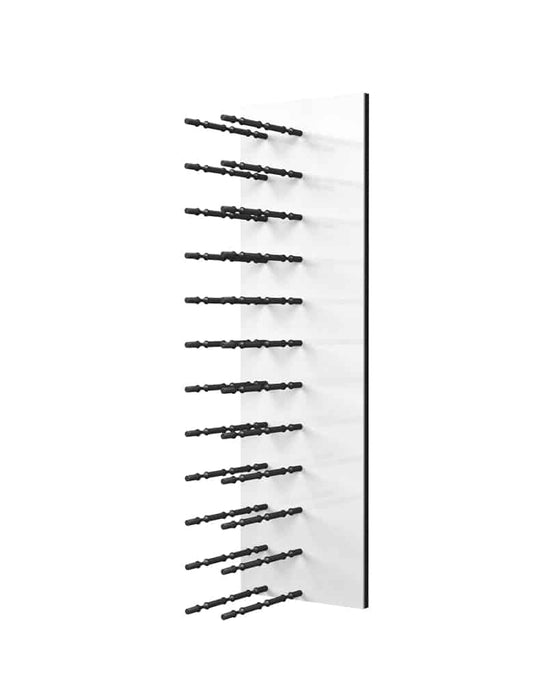 Ultra Wine Racks Fusion HZ Label Out Wine Wall White Acrylic (4 Foot) w/ LED Option