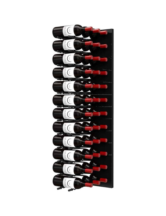 Ultra Wine Racks Fusion HZ Label-Out Wine Wall Black Acrylic (4 Foot)