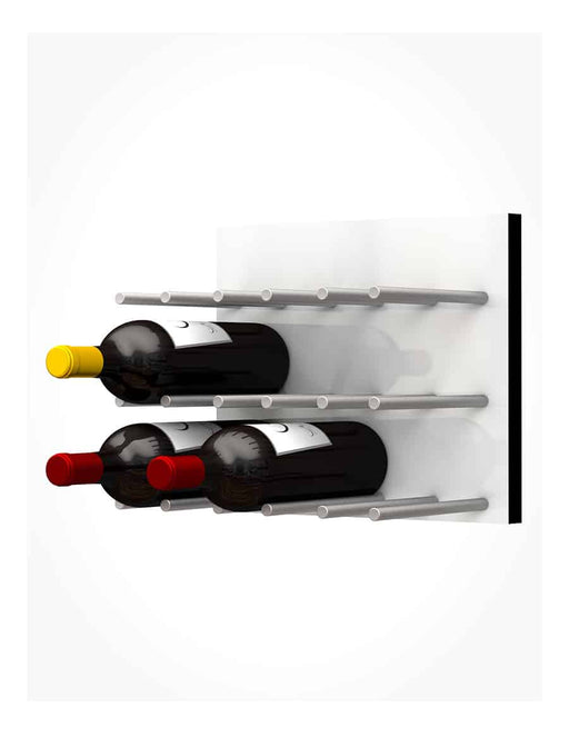 Ultra Wine Racks ST Fusion Panel Wine Rack — White Acrylic (9 Bottles)