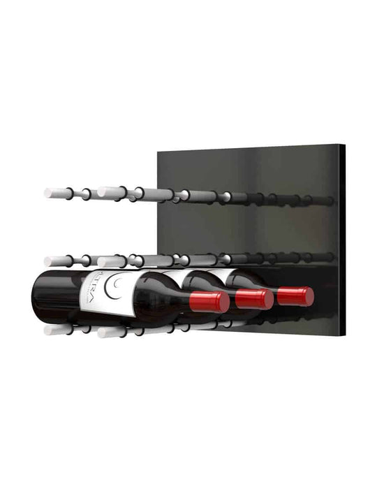 Ultra Wine Racks HZ Fusion Panel Wine Rack — Black Acrylic (3 To 9 Bottles)