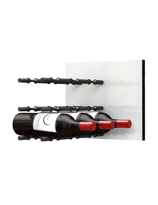 Ultra Wine Racks HZ Fusion Panel Wine Rack — White Acrylic (3 To 9 Bottles)