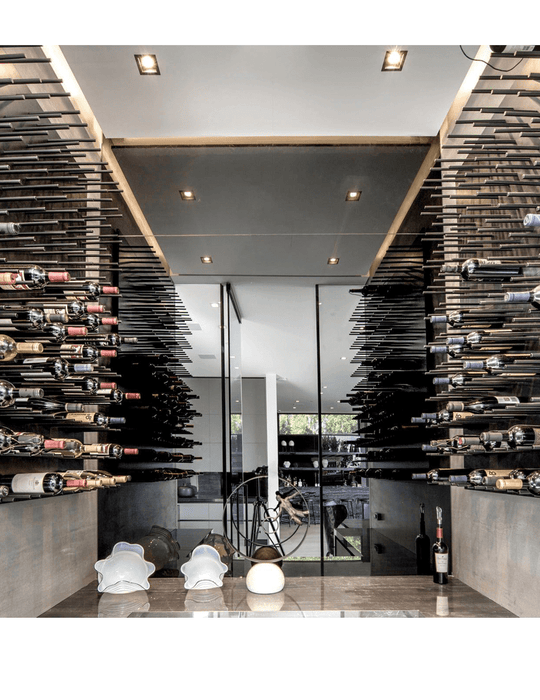 Ultra Wine Racks Fusion ST Cork-Out Wine Wall Black Acrylic (3 Foot)