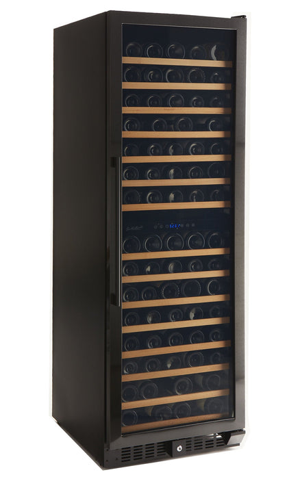 Smith & Hanks - 24" 166 Bottle Dual Zone Black Stainless Steel Wine Cooler (RE55004)