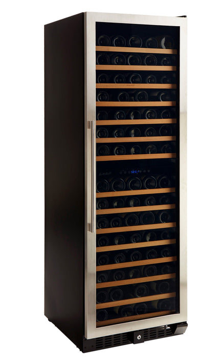 Smith & Hanks - 24" 166 Bottle Premium Dual Zone Wine Cooler with Seamless Stainless Steel Trim Door (RE100041)