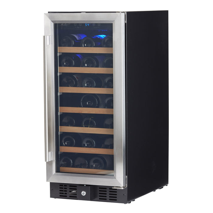 Smith & Hanks - 15" 34-Bottle Single-Zone Built-in/Freestanding Wine Cooler (RE100007)