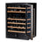 Smith & Hanks - 24" 46 Bottle Premium Dual Zone Under Counter Wine Cooler with Seamless Stainless Steel Trim Door (RE100009)