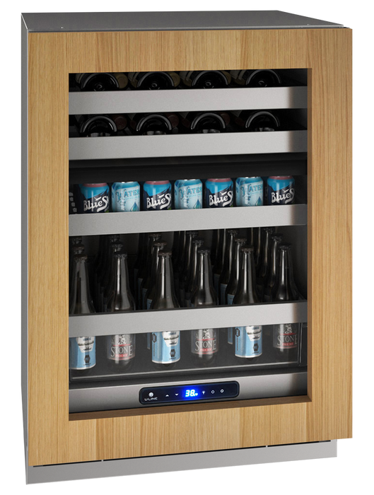 U-Line - 24" 5 Class Dual-Zone Beverage Center (UHBD524)