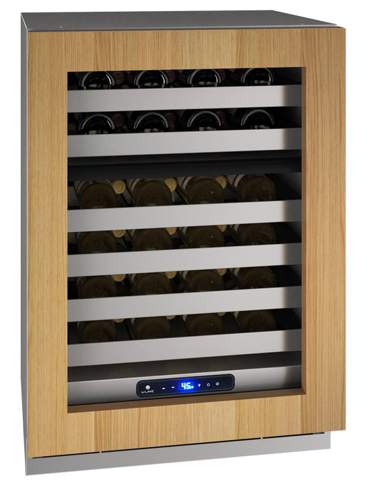 U-Line - 24" 42-Bottle 5 Class Slide & Secure™ Dual-Zone Wine Cooler (UHWD524)