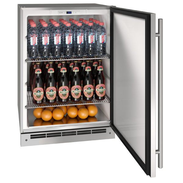 U-Line - 24" Outdoor Keg Refrigerator in Solid Stainless Steel (OKR124)