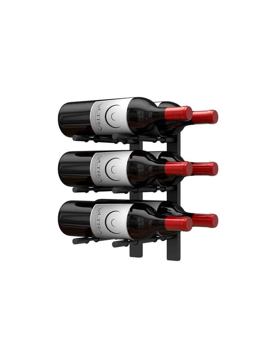 Ultra Wine Racks HZ Wall Rails – 1FT Metal Wine Rack (3 To 9 Bottles)