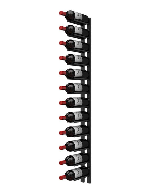 Ultra Wine Racks Straight Wall Rails – 4FT Metal Wine Rack (12 Bottles)