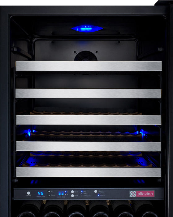 Allavino - 24"  172-Bottle Dual-Zone FlexCount II Tru-Vino Wine Cooler (AO VSWR172)