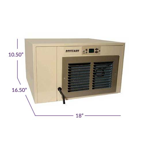 Breezaire - 18" Compact Cabinet Wine Cellar Cooling Unit, 4 Amps (WKCE 2200)