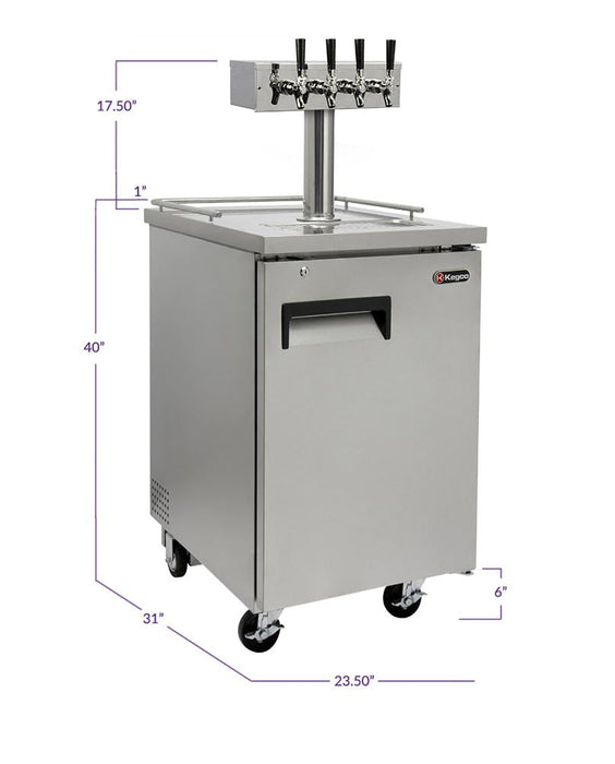 Kegco - 24"  Commercial Kegerator (XCK-1B)