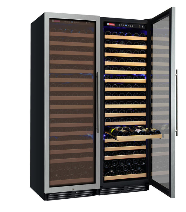 Allavino - 48"  348-Bottle Dual-Zone FlexCount Classic II Tru-Vino Side by Side Stainless Steel Wine Cooler (BF 2X-YHWR174-1S20)