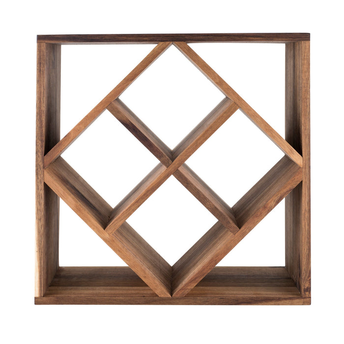 Acacia Wood Lattice Wine Rack by Twine® (5911)