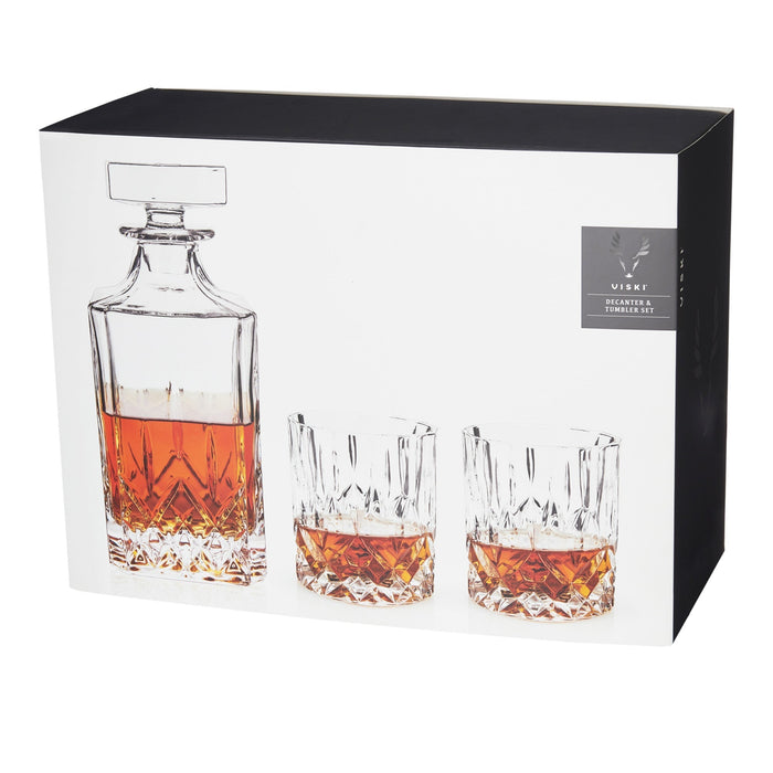 Admiral™ 3-Piece Decanter & Tumbler Set by Viski® (9417)